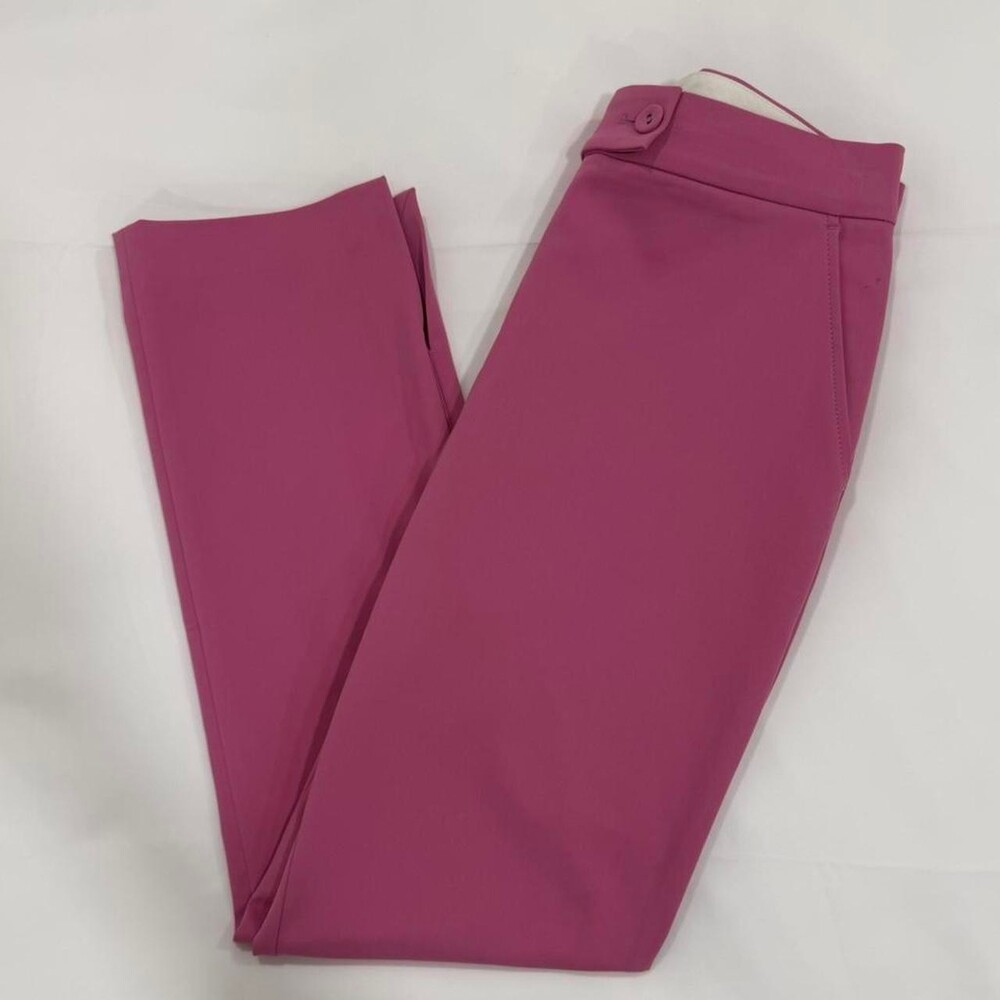 BCBGMAXAZRIA Women's Pink and Purple Trousers | Size M